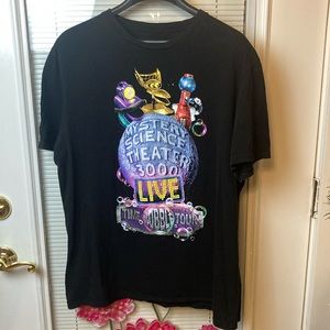 Mystery theater 3000 live bubble tour, black men’s medium T-shirt